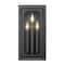 Z-Lite Easton Wall Sconce, 3-Light, 8 In.W x 5 In.L x 16 In.H, Matte Black/Matte Black 3038-3S-MB - alternate 4